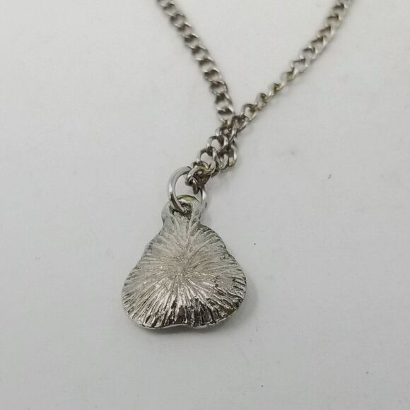 Vintage Tiny Knot Pendant with Rhinestone Center, Silver Tone Chain Necklace - Picture 2 of 5